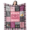 Mcurore Dog Mom Gifts for Women Blanket 60"x50", Dog Lovers