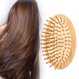 Hair Brush, No Handle Wooden Massage Comb for Smooth Curling Hair Women and Men Reduce Frizz and Massage Scalp Improve Hair Texture (Comb)