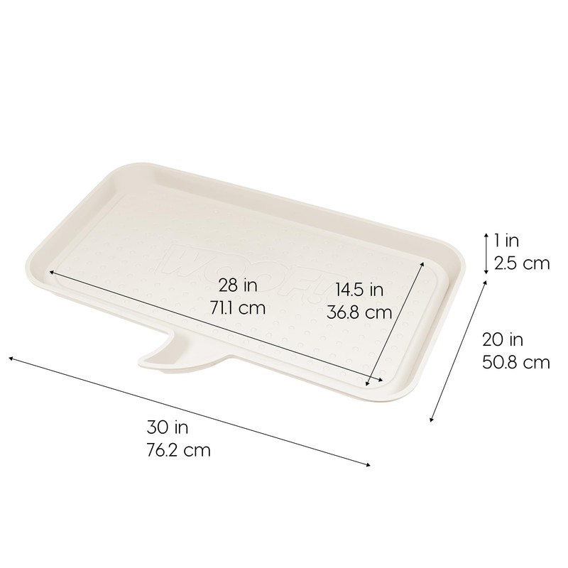IRIS USA Waterproof Dog Food Mat, Sturdy Plastic, 28"x 14.5"