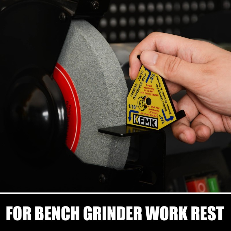 KFMK Bench Grinder & Belt Sander Safety Gauge, Pack of