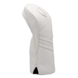 ProActive Sports Vintage Golf Club Head Covers for Driver, Fairway Wood, and Hybrid (1,3,X) | Headcovers Fit Up to 460cc | Classic Leather Look | White/White
