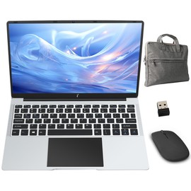 SAIWAN 14.1" laptops,Ultral Light Laptop Computer,6GB RAM,128GB Storage(64GB eMMC+ 64GB Card),with Celeron Processor (up to 2.4 GHz),1920x1080 FHD,Webcam, WiFi,Mini HDMI, USB,8000mAh(Sliver)