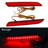 TOTMOX Back Bumper Reflectors Red Lens Red Light, Rear Bumper