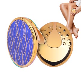 Crystal Hair Eraser for Men and Women, Enhanced Nano Crystal Hair Removal Technology, Gentle 5-6 Cycles Painless Hair Removal and Exfoliation, Available in Multiple Colors, Great for Arms, Legs, Back (Golden)