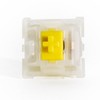 GATERON Milky Yellow Pro Keyboard Switches, KS-3X1 Single Layer Pins