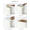 tricolor Plastic Trash Can with Invisible Bag Ultra-Slim Space-Saving Trash