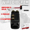 50 Caliber Racing Blue On/Off Rocker Switch LED Backlit Dual