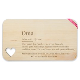 Wooden Heart Breakfast Board – Breakfast Board – Grandma Definition Grandma Gifts Grandmother Gift Ideas Christmas – 22.5 x 12.5 cm – Wooden – Gift for Grandmas Grandmothers Best for Birthday