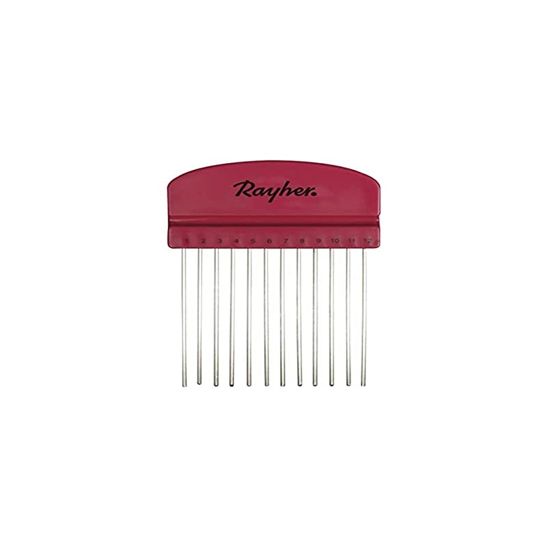RAYHER 71934000 Quilling Comb – 10,5x6,5 cm with 12 Tooth