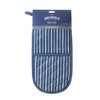 Eddingtons Smithfield Butcher's Stripe Double Oven Glove - Blue