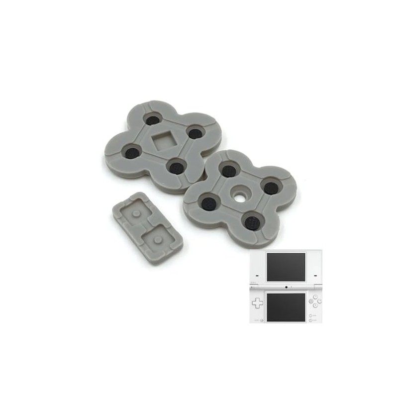 スカーレットnet ニンテンドー DS Lite 修理用 ボタン ゴム ラバー セット 交換部品