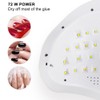 Intelligent 72W Nail Art Lamp Dryer Fast Drying Gel Polish