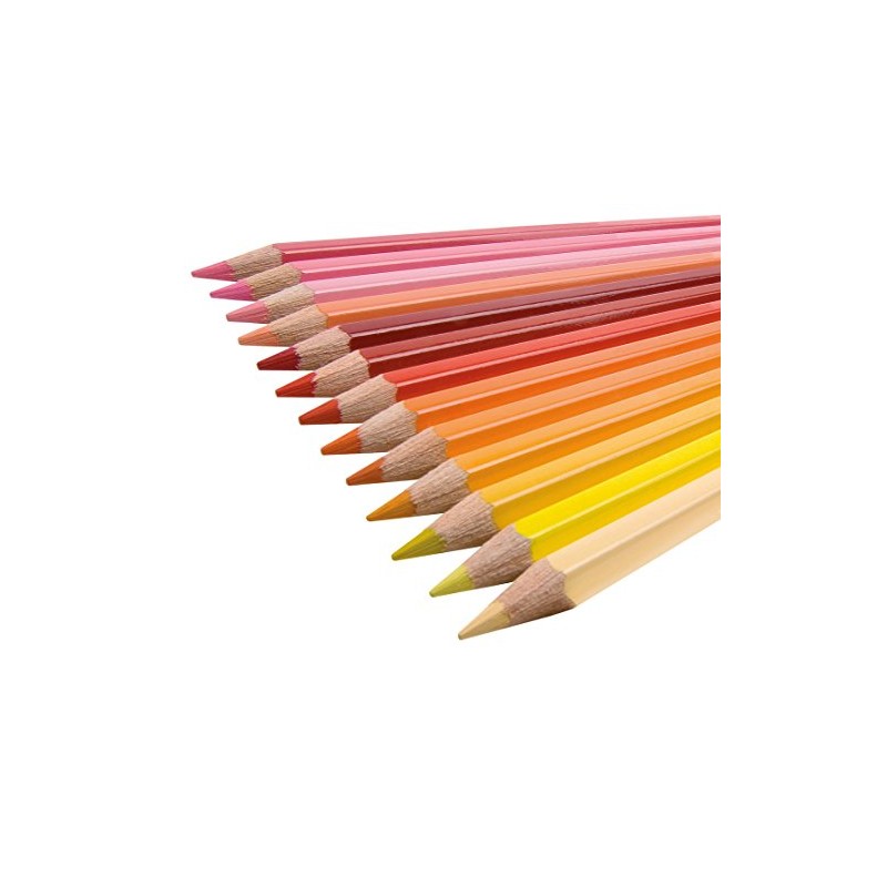 Jolly Super Sticks Crayons Individual Pencils Pack of 12 vermilion