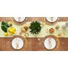 DII Woven Basic Tabletop Collection Chevron Table Runner, 15x72, Avocado