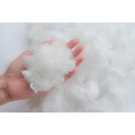 Biodegradable soft Toys stuffing Polyester Filling for Plush knitted toys Cushions Pillow filler arts & crafts. Compostable Poly filler Made in the UK Reduces the long-term impact of microplastic.100G