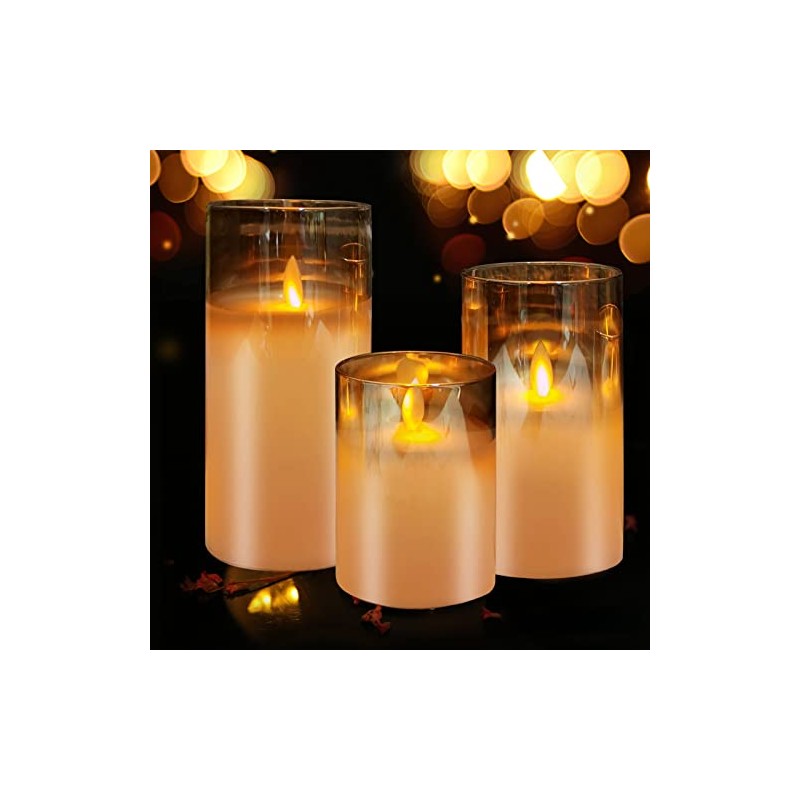 3pcsVelas decorativas,Velas Eléctricas Sin Llamas,Velas led,velas electricas,Velas de pilas con