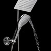 Dream Spa Ultra-Luxury 9" Rainfall Shower Head/Handheld Combo. Convenient Push-Button