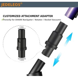 JEDELEOS Vacuum Attachments for Shark Navigator NV351 NV352 NV356E NV360, Rotator NV501 NV502 NV752 and Rocket HV301 HV302 HV322 Upright Vacuum Series, 1 1/4" Accessories Set