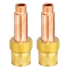 HARFINGTON 2pcs Gas Lens Collet Body 45V27 1/8" Welding Torch Consumables Kit for TIG Welding Torch WP-9/20/25 Series