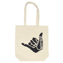 Open Road Goods Organic Tote Bag-100% Cotton Canvas Beach Bag-Surfer Shaka Beach Bag-Eco Friendly Fair Trade, Shaka Hang Loose, X-Large