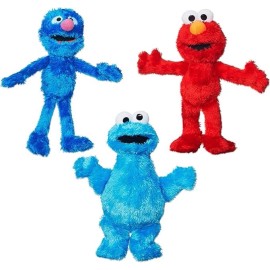 Playskool BRAND NEW Sesame Street Plush Set - Elmo, Cookie Monster & Grover 10"