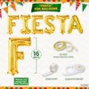 Gold Fiesta with Taco and Cactus Balloons