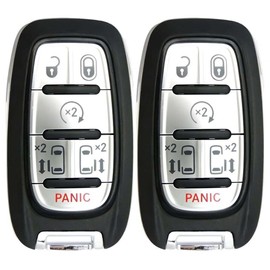 2X New Proximity Remote Key Fob Compatible with & fit for Select Chrysler Vehicles (with KeySense) - M3N-97395900-13