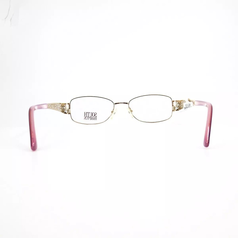 South Hampton SH 907 RO Eyeglasses Frames Pink Rectangular Full