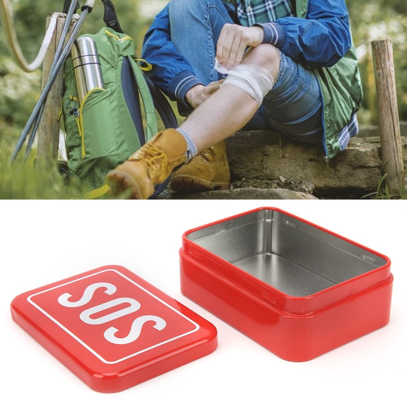 SOS Case, SOS Lifesaving Stainless Steel Container for Survival Kit