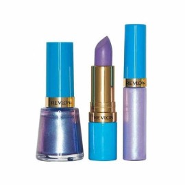 REVLON 3 PC MAKEUP KIT SUPER LUSTROUS LIPSTICK LOVE YA SELF + GLITTER LIP TOPPER