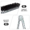 SAFIGLE Clamp Hair Comb Double Sided Bristle Hair Straightening Brush