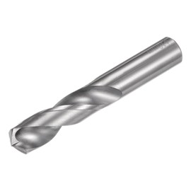 sourcing map Solid Carbide Drill Bit, 10mm (0.394") YG6X/C3 Micro-Grain Tungsten Carbide Short Twist Drill Bits Straight Shank for Drilling Stainless Steel Aluminum Metal Plastic