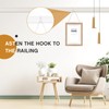 Dunzy 24 Pcs Picture Rail Hooks White Picture Rail Hangers