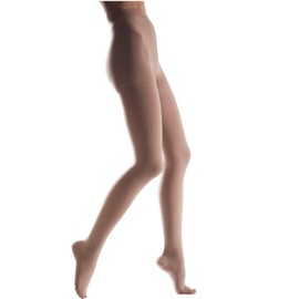 Lauma Medical, 23-32 mmHg Compression Tights Class 2 Closed Toe Varicose Veins Common Leg Swelling Calf and Feet Pain, beige