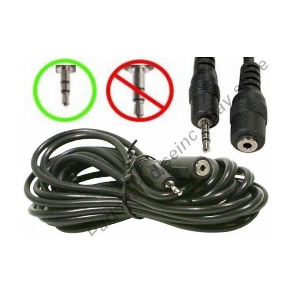 Parts Paradise Lot10 12ft 2.5mm Male~Female Extension Cable/Cord/Wir
