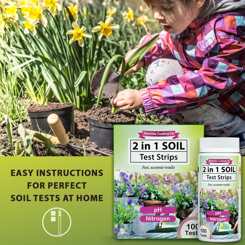 PH and Nitrogen Soil Test Kit with Test Tube -