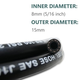 5/16 Marine Fuel Line Hose - SAE J1527 Type A1-15 5/16 Diesel Line, Compatible With Gasoline, Diesel, Ethanol - Ideal For Boats 20FT