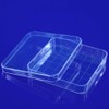 Scicalife 10 Sets Square Petri Dish with Lids, Plastic Material,