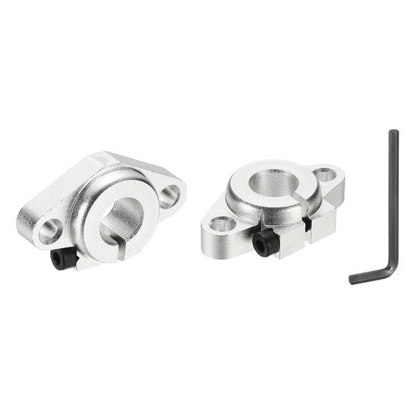 MECCANIXITY SHF12 Aluminum Linear Rod Rail Shaft Support, 12 mm