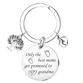 First Time Grandma Gifts New Grandma Gift Keychain Grandmother Announcement Gift Keychain Grandma To Be Keyring Jewelry Promoted To Grandma Keychain