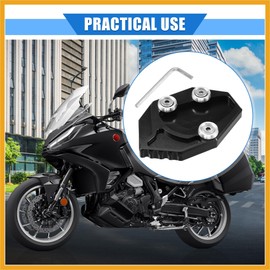 Partuto Motorcycle Stand Kit Compatible for KAWASAKI ZZR1400 GTR1400, Durable Aluminum Alloy Black Bike Stand Support Holder with Wrench Replacement