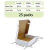 White Shipping Boxes 8x7x2 inch 25 Pack,Corrugated Boxes Mailer Packaging