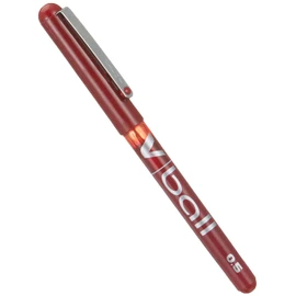 Pilot Vball 5 Liquid Ink Rollerball 0.5 mm tip (Single Pen) - Red