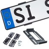 SIMPLE FIX Kennzeichenhalter Rahmenlos für Zwei DE Auto Nummernschilder STVZO