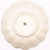 美濃 Burn kaneko 小兵 Bowl 21 cm White Effective Wheel Flower