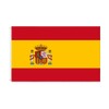 5x3ft Double Sided Spain National Flag Banner with Two Brass