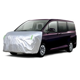 Federedevo Universal Van Hood Cover [185-205"] - Fits Compact/Mid Vans (Not Full-Size) | Durable 210D Waterproof | Reflective Straps