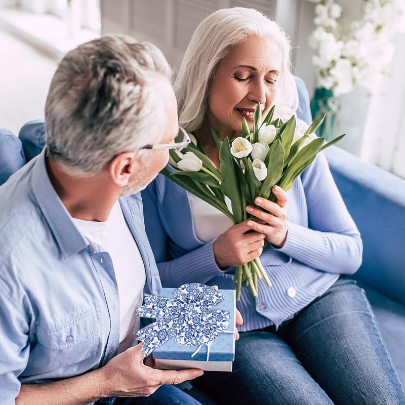 JarThenaAMCS Blue White Floral Wired Edge Ribbon Chinoiserie Flower Craft