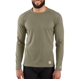 Carhartt Men's MBL113 Base Force® Midweight Base Layer Classic Crew - XX-Large - Burnt Olive