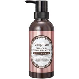 Simplism Beauty Essence Color Shampoo, Natural Brown, 10.1 fl oz (300 ml), Made in Japan, No Co-op Treatment, Gradual Coloring, Gray Hair, Hair